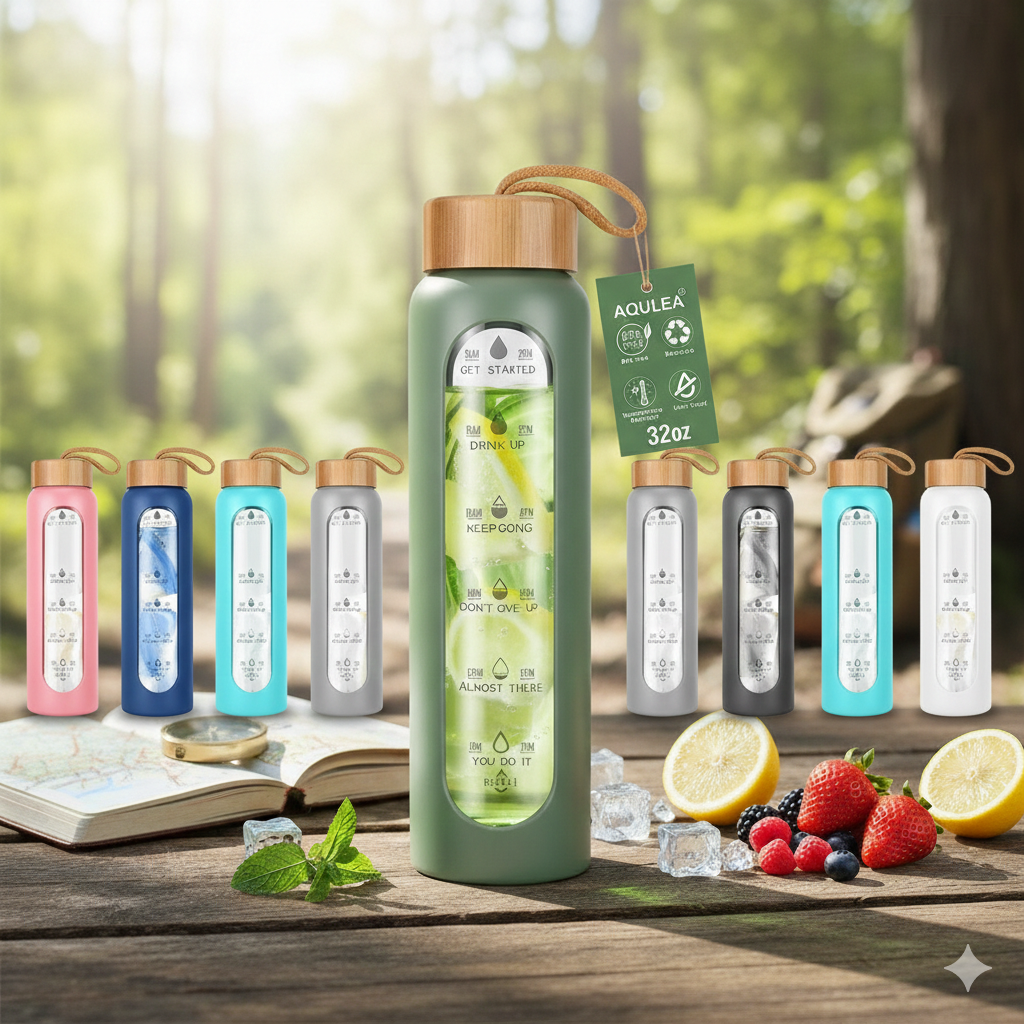 Persnolize Premium Time-Marked Hydration Bottle