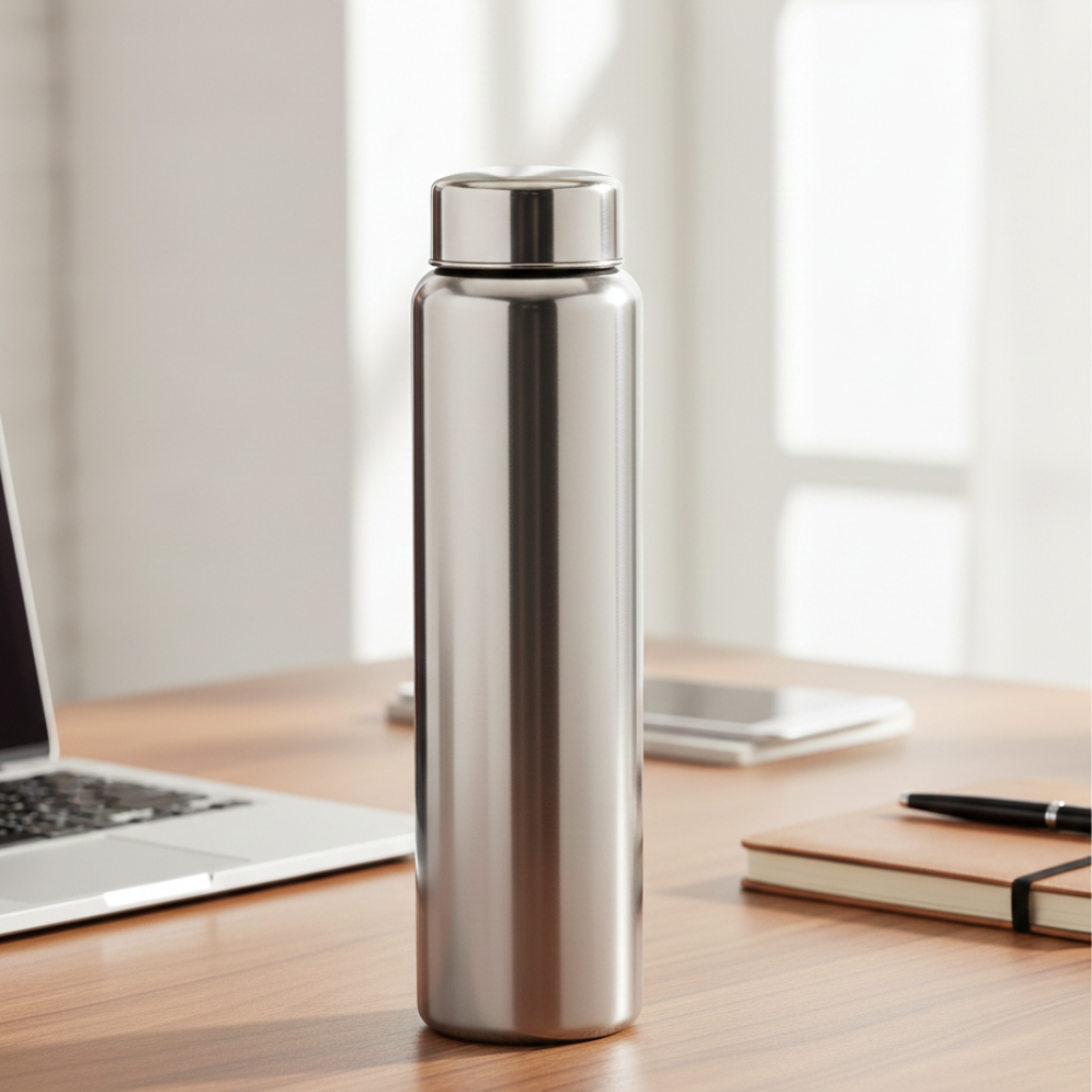Stainless Steel Water Bottle | Reusable Leak-Proof Metal Drinking Bottle for Office | Travel & Daily Use
